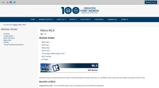 Matrix MLS - Greater Fort Worth Association of REALTORS®