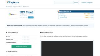 NTR Cloud Reviews and Pricing - 2019 - Capterra