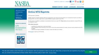 Online NTS Reprints | NASBA
