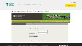 Log in - National Trust for Scotland