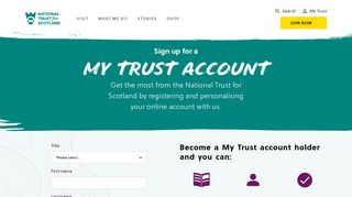 My Trust Account - National Trust for Scotland