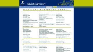 Education Directory - School List