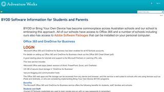 BYOD Software Information for Students and Parents - ntschools.net