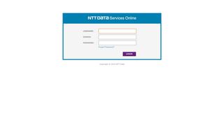 Login | NTT Data Services Online