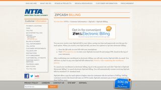 ZipCash Billing - NTTA