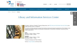 Library | National Institute of Education (NIE), Singapore
