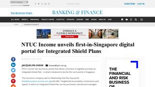 NTUC Income unveils first-in-Singapore digital portal for Integrated ...
