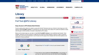 Full Text @NTU Library - Nanyang Technological University