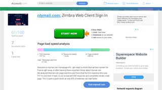 Access ntymail.com. Zimbra Web Client Sign In