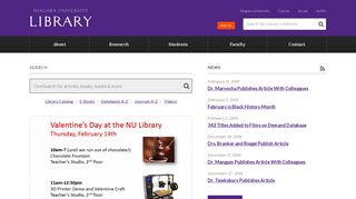 Niagara University Library | The NU Library supports the mission of ...