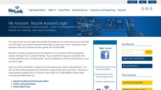 My Account - NuLink Account Login — WOW! | NuLink