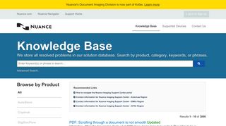 Search the Knowledge Base