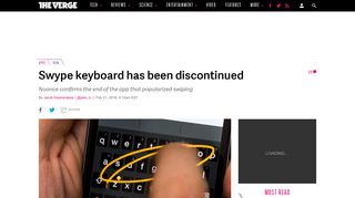 Swype keyboard has been discontinued - The Verge