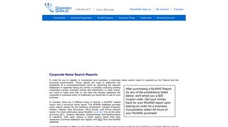 NUANS | NUANS Report | NUANS Search | Corporate Name Search