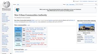 New Urban Communities Authority - Wikipedia