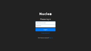 Log in | Nucleo - Nucleo.fi
