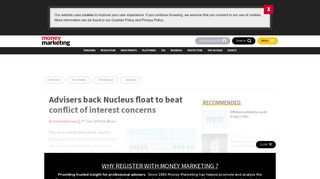 Advisers back Nucleus float to beat conflict of interest concerns ...