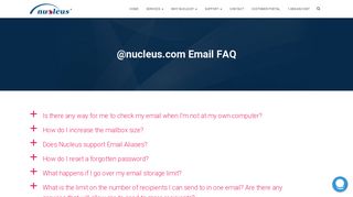 @nucleus.com Email FAQ – Nucleus