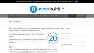 Nuco Instructor Support | Nuco Training