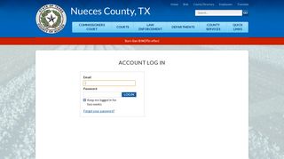 Account Log In | Nueces County, TX
