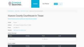 Nueces County Criminal Records in TX - Criminal Searches