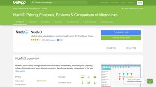 NueMD Pricing, Features, Reviews & Comparison of Alternatives ...