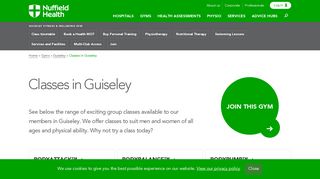 Exercise classes in Guiseley | Nuffield Health