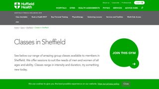 Exercise classes in Sheffield | Nuffield Health