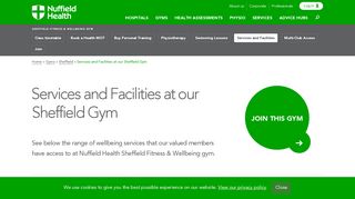 Gym Services and Facilities in Sheffield | Nuffield Health