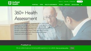 360+ Heath Assessment | Nuffield Health