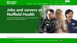 Jobs, Recruitment, Hospitals | Nuffield Health