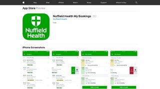 Nuffield Health My Bookings on the App Store - iTunes - Apple