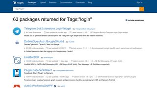 NuGet Gallery | Packages matching Tags: