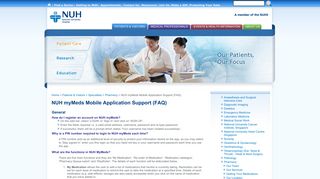 NUH myMeds Mobile Application Support (FAQ)::National University ...