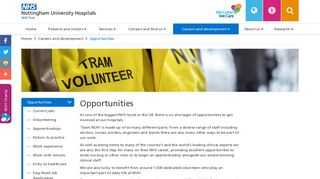 Opportunities | NUH - Nottingham University Hospitals NHS Trust