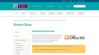 Student Email - NUI Galway