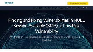 Finding and Fixing Vulnerabilities in NULL Session Available (SMB ...