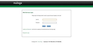 Nulogx Web Services Login Portal