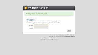Sign in to PackManager - Nulogy