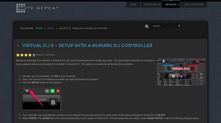 Virtual DJ 8 - Setup with a Numark DJ Controller - noterepeat.com