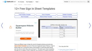 Sign In Sheet Template - 12+ Free Wrd, Excel, PDF Documents ...