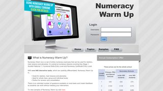Numeracy Warm Up