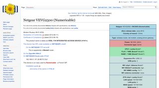 Netgear VEVG2500 (Numericable) - WikiDevi