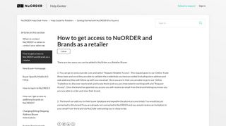 How to get access to NuORDER and Brands as a retailer – NuORDER ...