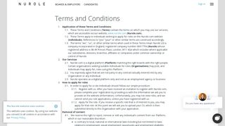 Nurole terms and conditions