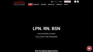 LPN - RN - BSN | Day & Evening Classes | Full- & Part-time Options
