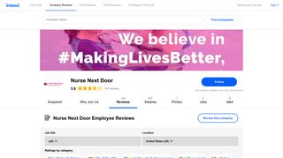 Working at Nurse Next Door: Employee Reviews | Indeed.com