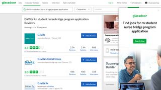 DaVita Rn student nurse bridge program application Reviews ...