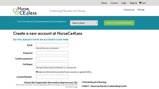 Register - NurseCe4Less.com
