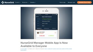 NurseGrid Manager Mobile App Is Now Available to Everyone ...